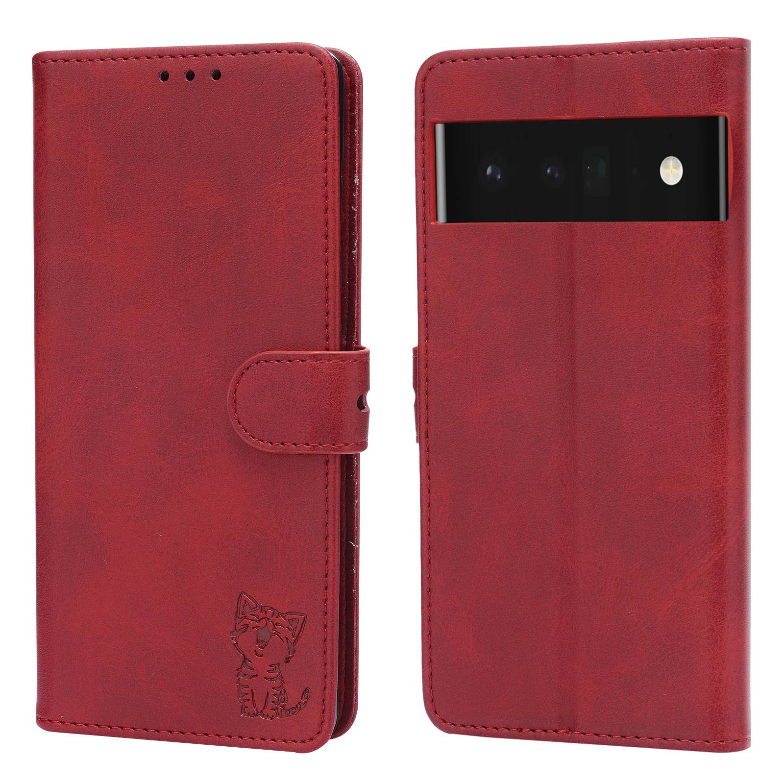 For Google Pixel 7a PU Leather Stand Wallet Case Happy Cat Pattern Imprinted Magnetic Clasp Phone Cover For Google Pixel 7a PU Leather Stand Wallet Case Happy Cat Pattern Imprinted Magnetic Clasp Phone Cover